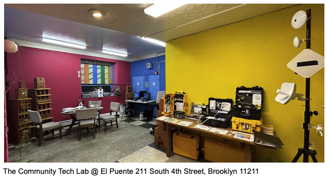 Photos of The Community Tech Lab at El Puente.